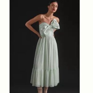 NWT Hutch Tulle Bow-Tie Midi Dress